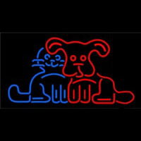 Dog Cat Logo Neonreclame