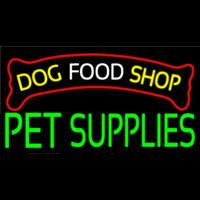 Dog Food Shop Green Pet Supplies Neonreclame