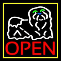 Dog Red Open Neonreclame