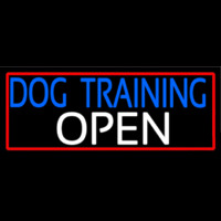 Dog Training Open With Red Border Neonreclame