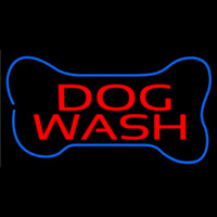Dog Wash With Bone Neonreclame