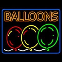 Double Stroke Balloon Block Colored Logo Neonreclame