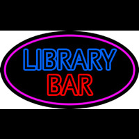 Double Stroke Library Bar Neonreclame