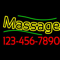 Double Stroke Massage With Phone Number Neonreclame