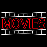 Double Stroke Movies Block Neonreclame