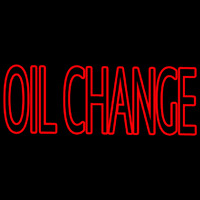 Double Stroke Oil Change Neonreclame