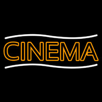 Double Stroke Orange Cinema Neonreclame