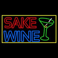 Double Stroke Sake Wine With Glass 1 Neonreclame