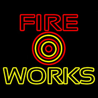 Double Stroke Stylish Fireworks Neonreclame