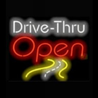 Drive - Thru Open Coffee Neonreclame