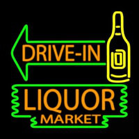 Drive In Liquor Market Neonreclame