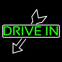 Drive In With Arrow Neonreclame