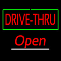 Drive Thru Open Neonreclame
