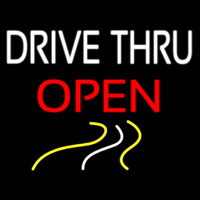 Drive Thru Red Open Neonreclame