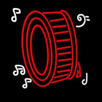 Drum Musical Note Logo Neonreclame