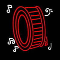 Drum Musical Note Logo Neonreclame