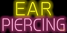 Ear Piercing Neonreclame