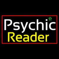 European Psychic Reader With Red Border Neonreclame