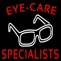 Eye Care Specialist With Glasses Logo Neonreclame