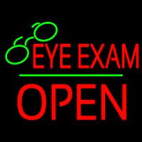 Eye E ams Block Open Green Line Neonreclame