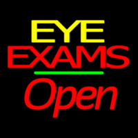 Eye E ams Open Green Line Neonreclame