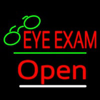 Eye E ams Open Yellow Line Neonreclame