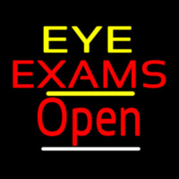 Eye E ams Open Yellow Line Neonreclame
