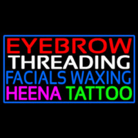 Eyebrow Threading Facials Wa ing Neonreclame