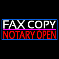 Fa  Copy Notary Open With Blue Border Neonreclame