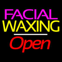 Facial Wa ing Open White Line Neonreclame