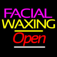 Facial Wa ing Open Yellow Line Neonreclame