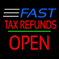 Fast Ta  Refunds Block Open Line Neonreclame