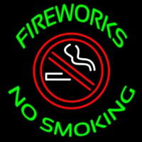 Fire Works No Smoking With Logo Neonreclame