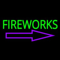 Fireworks With Arrow 1 Neonreclame