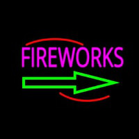 Fireworks With Arrow 2 Neonreclame