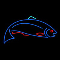Fish Blue 1 Neonreclame
