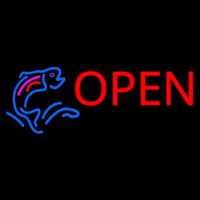 Fish Logo Open Block Neonreclame