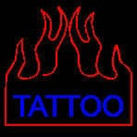 Flaming Tattoo Neonreclame