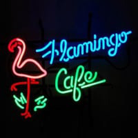 Flamingo Cafe Winkel Neonreclame