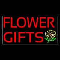 Flower Gifts White Border In Block Neonreclame