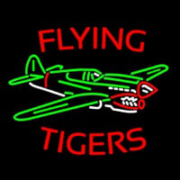 Flying Tigers Airplane Neonreclame