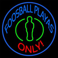 Foosball Playas Only Neonreclame