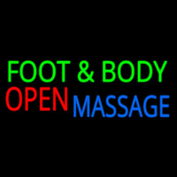 Foot And Body Massage Open Neonreclame