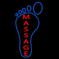 Foot With Double Stroke Massage Neonreclame