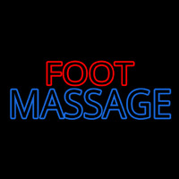 Foot With Double Stroke Massage Neonreclame