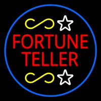 Fortune Teller With Blue Border Neonreclame