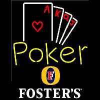 Fosters Poker Ace Series Beer Sign Neonreclame