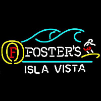 Fosters Surfer Isla Vista Beer Sign Neonreclame