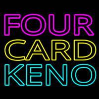Four Card Keno 1 Neonreclame