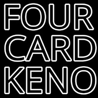 Four Card Keno Neonreclame